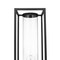 Z-Lite Dunbroch 1 Light Outdoor Pier Mounted Fixture, Black & Clear 584PHBS-SQPM-BK - alternate 5